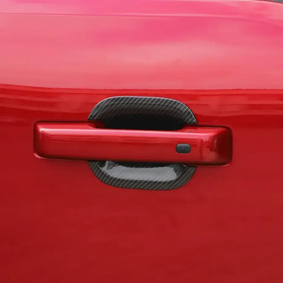 1 مجموعة لفورد F150 F-150 2021-2023 سيارة الخارجي مقبض الباب إكسسوارات خارجية لأبواب السيارات الكسوة ABS واقية ملصق اكسسوارات #2