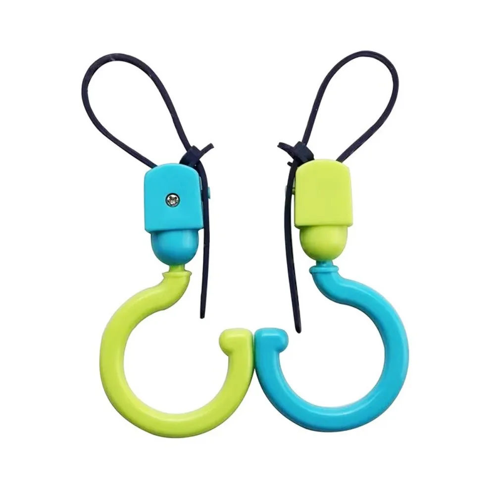 

Универсальный складной крючок с допамином, 2 шт., портативный S-образный подвесной крючок, вращающийся на 360 градусов пластиковый крючок для детской коляски, дорожная вешалка