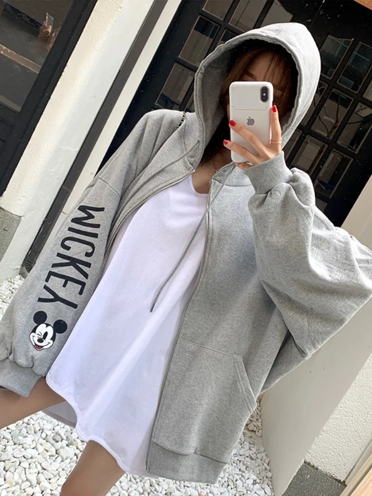 เสื้อฮู้ดซิป JL Original Street Sle Long Sve ลายพิมพ์ลำลอง ใส่ได้ทุกฤดู ผลิตในจีน สำหรับผู้หญิง แฟชั่นวัยรุ่น