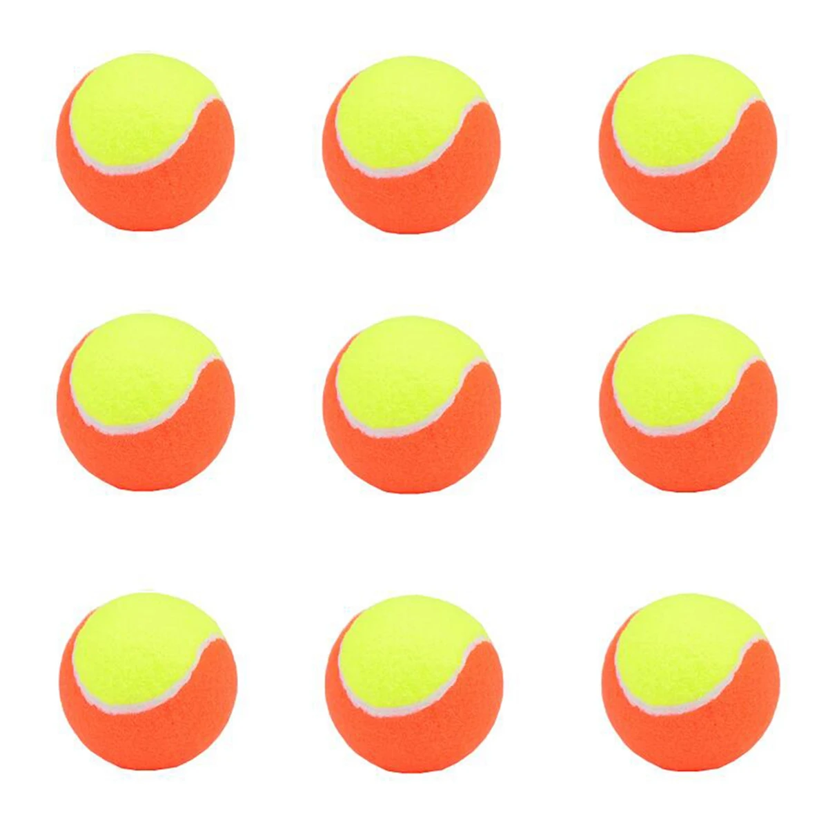 9 PCS Elasticity Soft Beach Tennis Ball High Quality Training Sport Rubber Tennis Balls