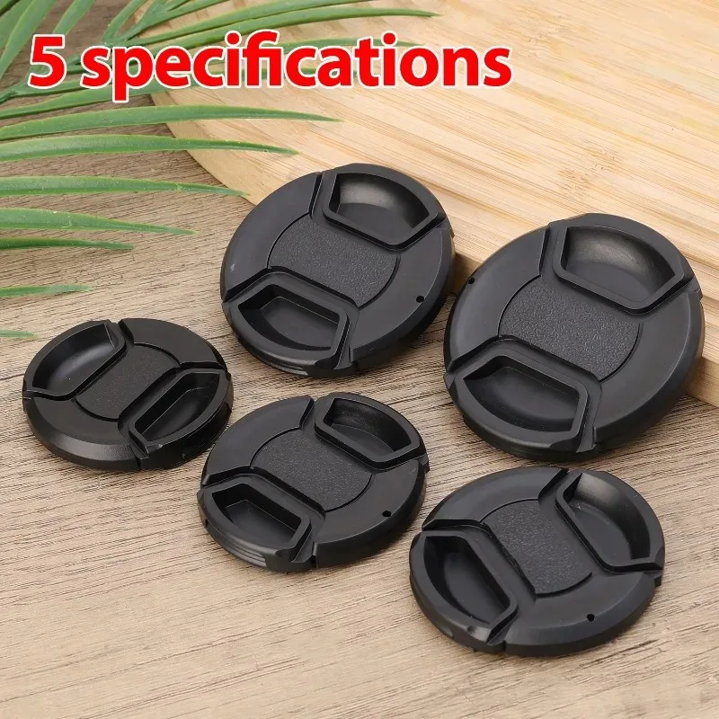49mm 52mm 55mm 58mm 62mmのカメラレンズキャップ（紛失防止、吊り下げロープ付き）キヤノン、ニコン、ソニー、富士フイルム、Lumix DSLRカメラ用