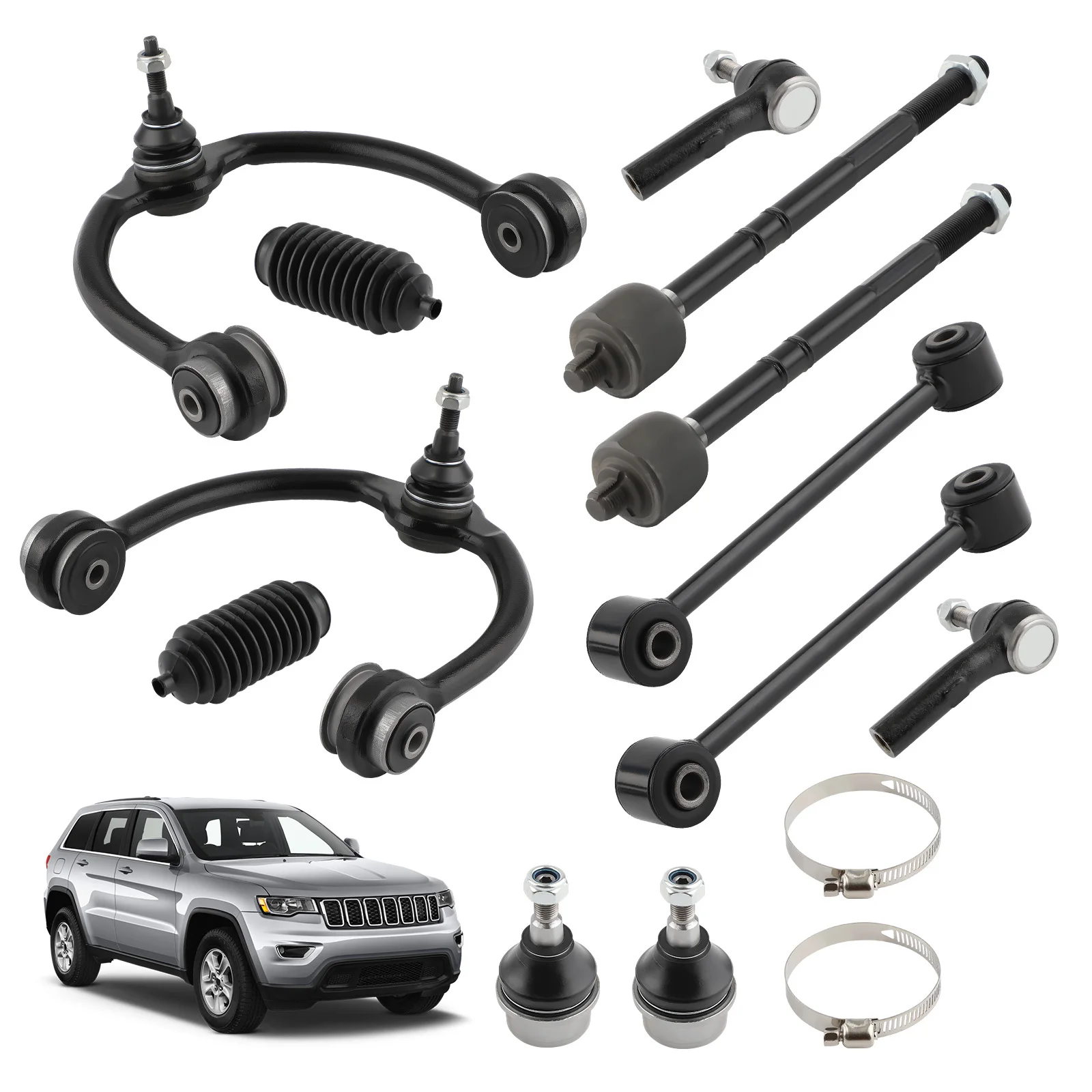 

MaXpeedingrods K620188 K80629 Front Suspension Tie Rod End Link Control Arm For Jeep Grand Cherokee Commander 2005 - 2010