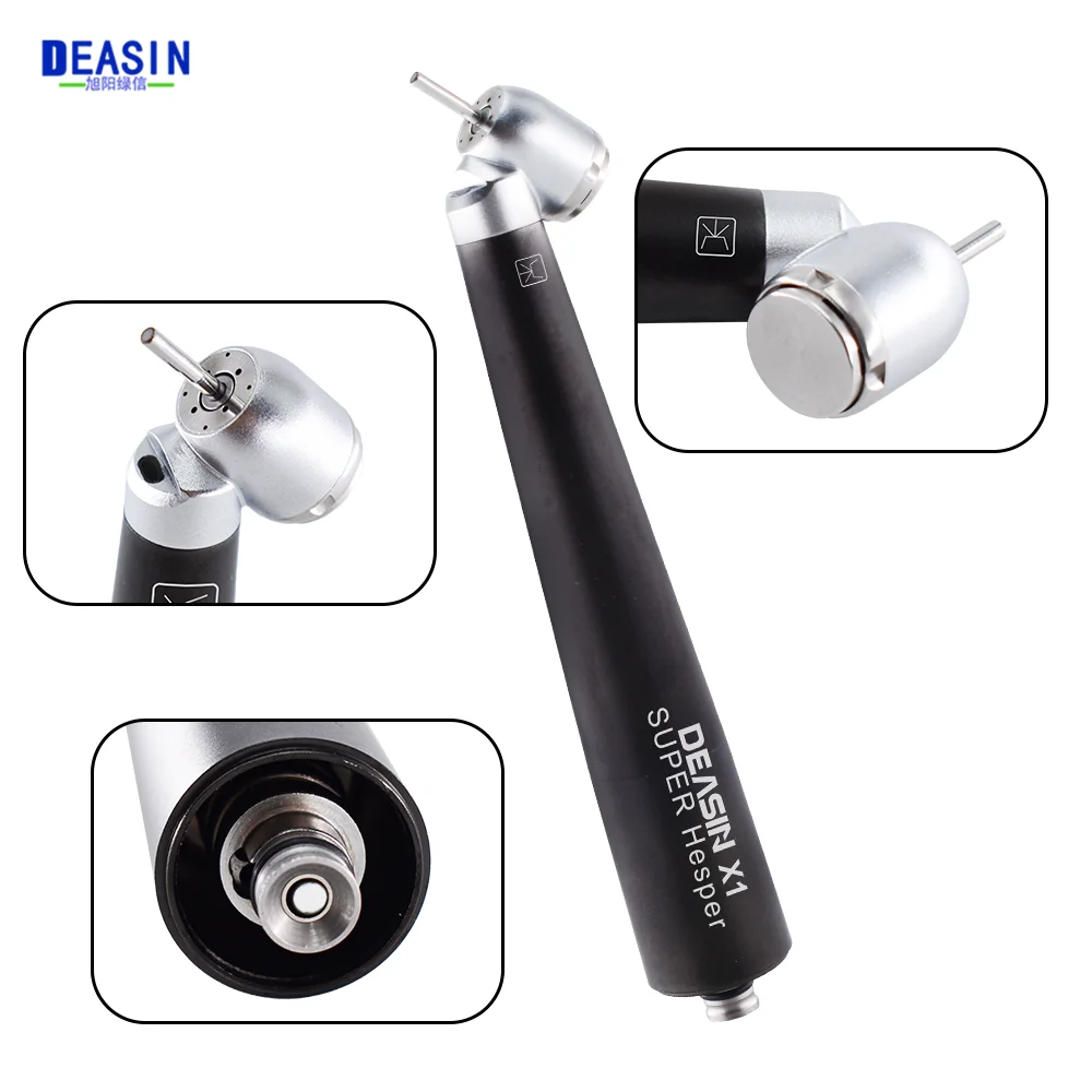 Dental 45 Degree Standard head Handpiece Fiber Optic LED High Speed Air Turbine Hand Piece For Nsk coupler Tools