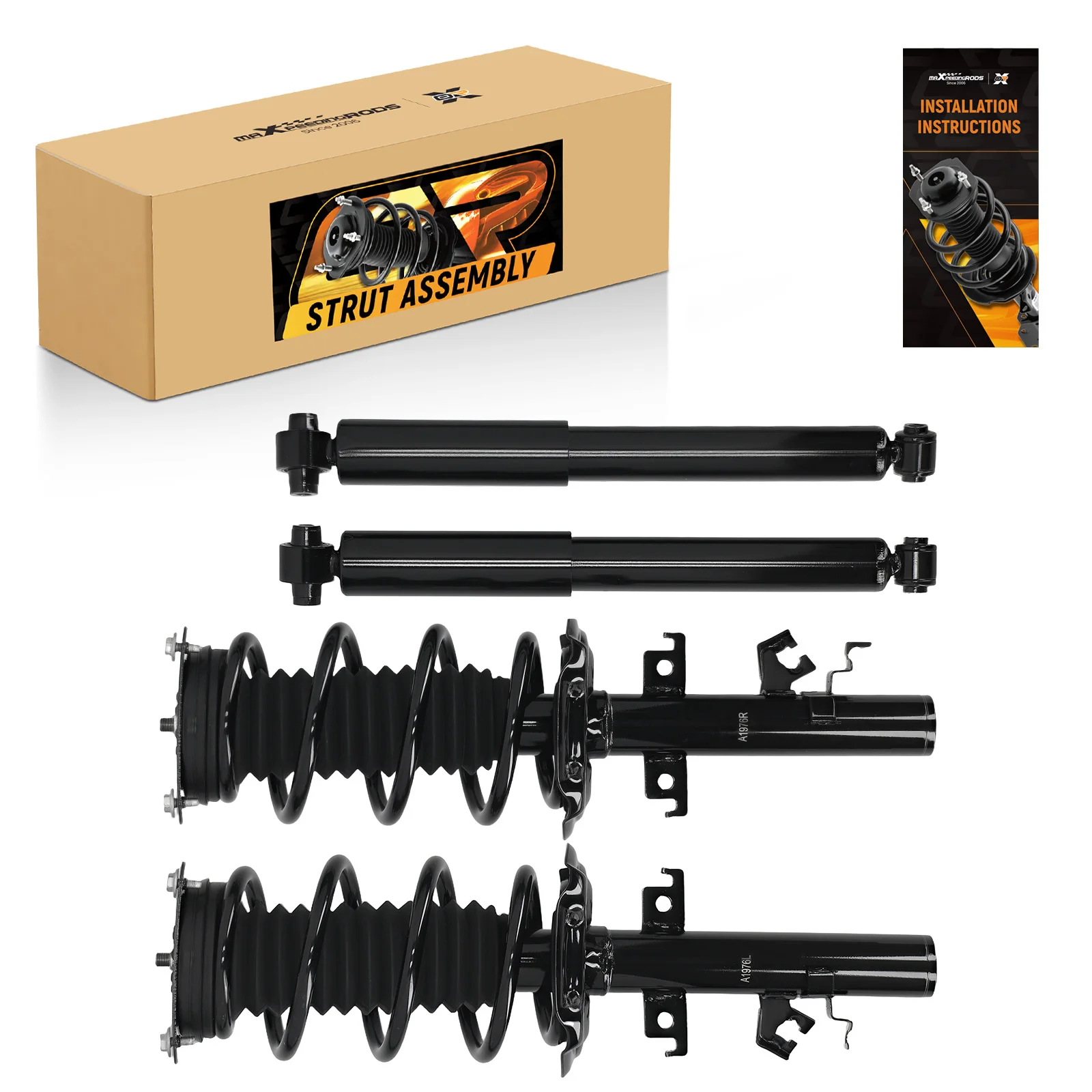 

Комплект из 4 передних и задних амортизаторов в сборе с пружинами для NISSAN ROGUE SPORT 2017-2020 ROGUE AWD