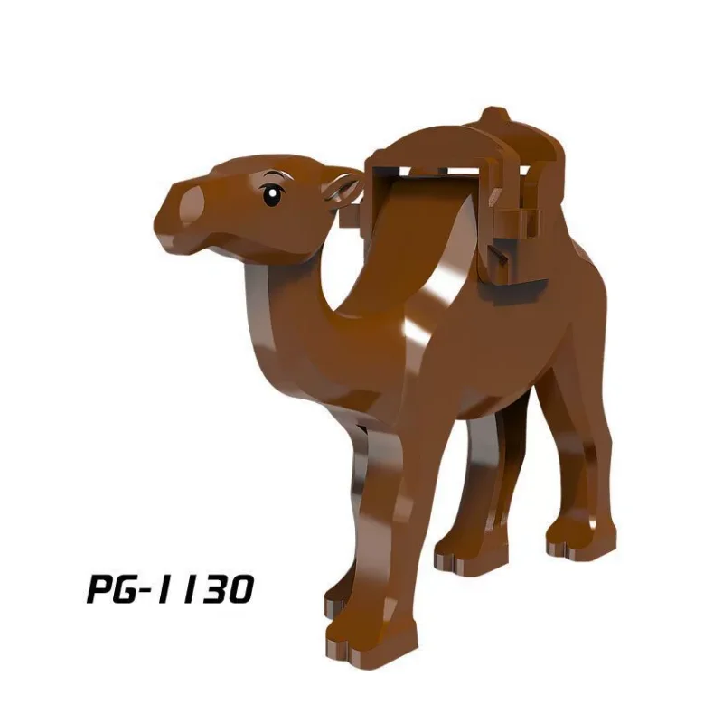 Animals Figures Classic Building Block The Zoo African Elephants Camel Tiger Building Blocks Mini Action Figure Bricks Toys