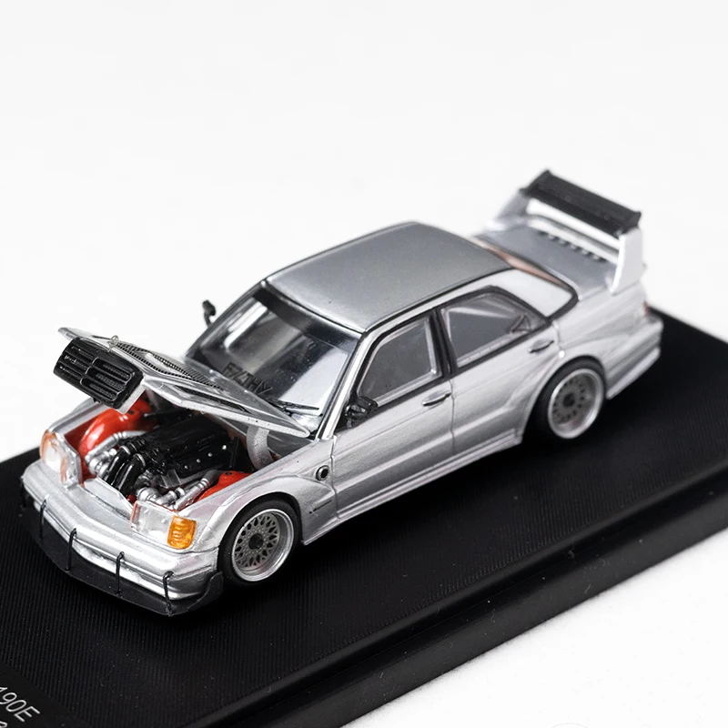 Rhino Model 1/64 Mercedes Benz W201 190E HWA Alloy Toy Motor Vehicle Diecast Metal Model