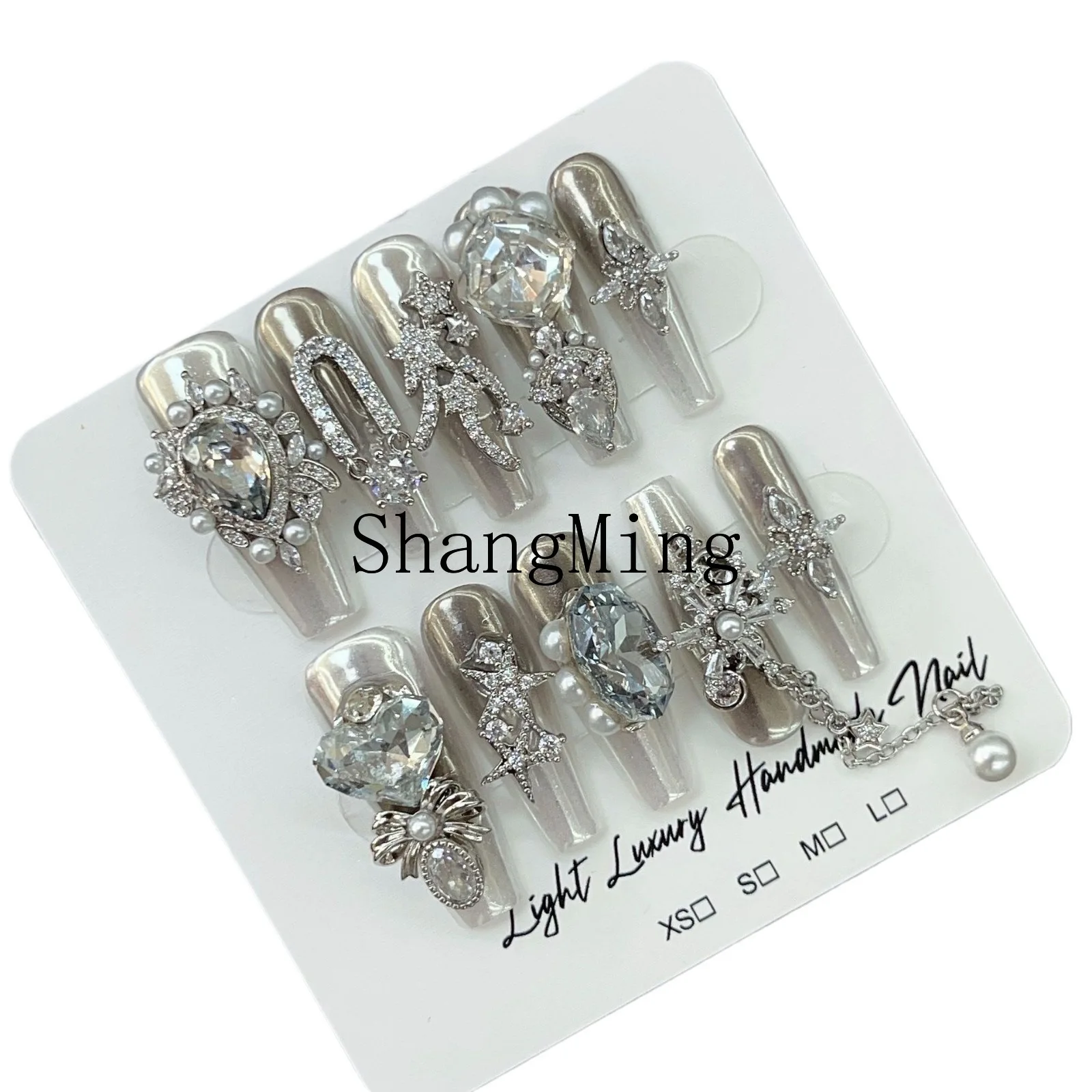 

DSA copper inlaid zircon diamond jewelry Seiko high luxury pure hand-worn manicure