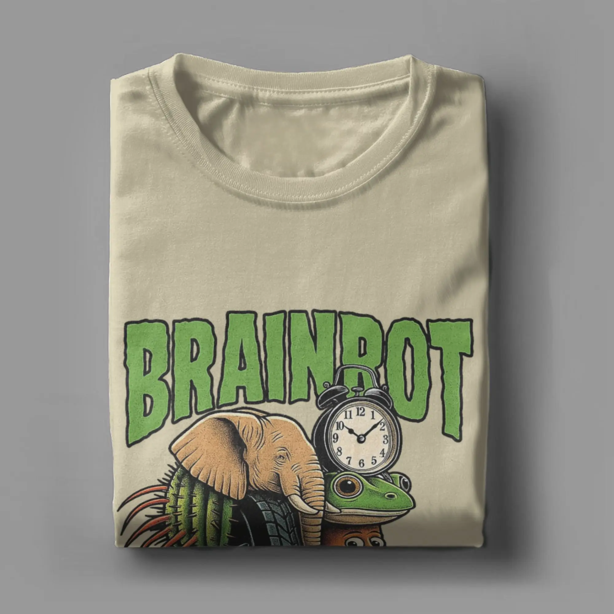 الرجال الإيطالية Brainrot تي شيرت 100% الملابس القطنية مضحك قصيرة الأكمام طاقم الرقبة تي شيرت تيشيرت صيفي