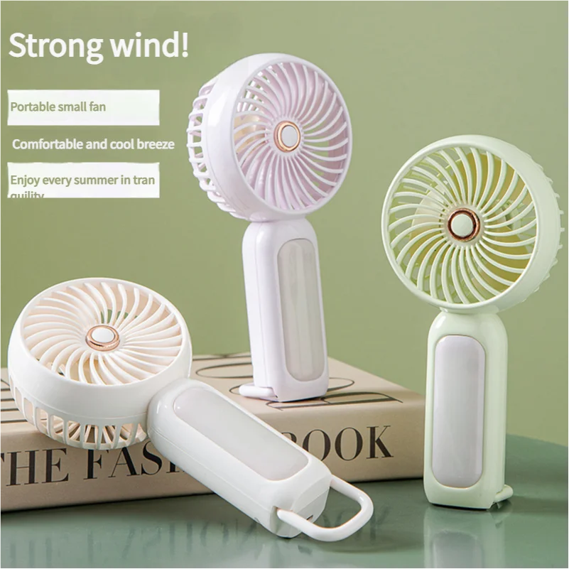 

MEET SUN 3-скоростной тихий маленький портативный электрический вентилятор-подставка, настольный USB перезаряжаемый спортивный карманный мини-вентилятор