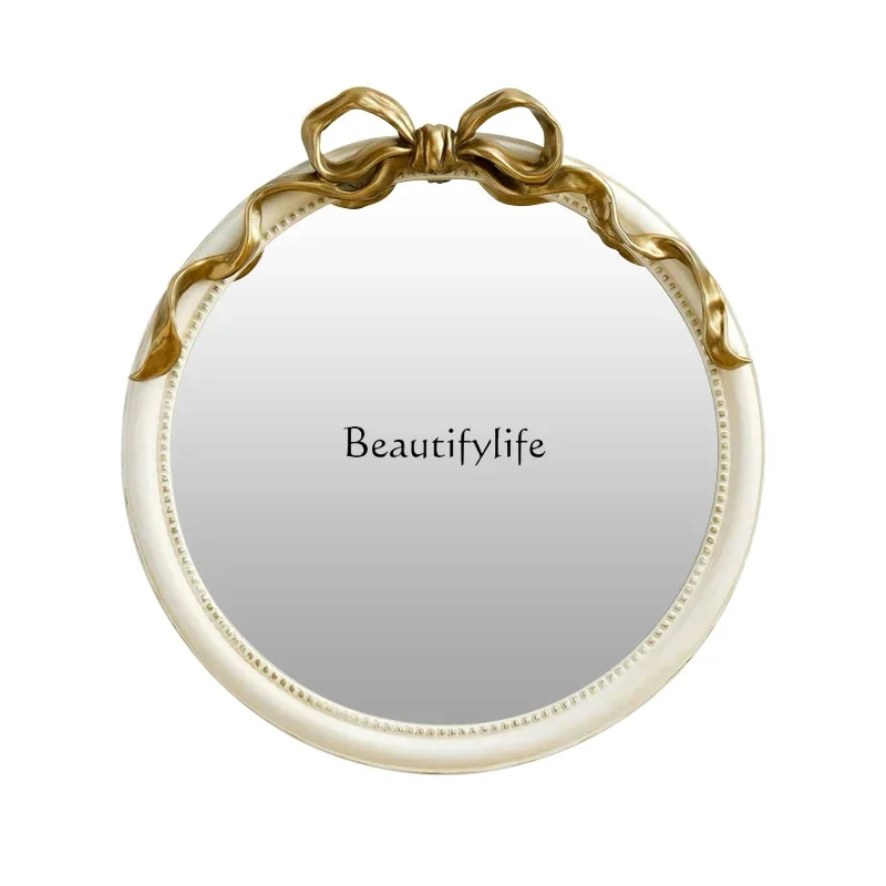 

LEuropean retro Bathroom Mirror Wall Hanging french Bedroom Dressing Table Decorative Mirror
