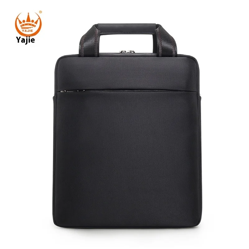 Vertical File Bag Large Capacity Waterproof One Shoulder Portable Crossbody Bag 12 Inch Ipad Bag Business Style