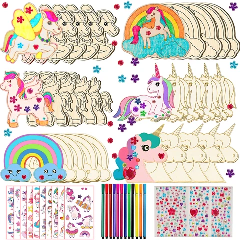 Unicorn Wood Craft Set 386 Pieces