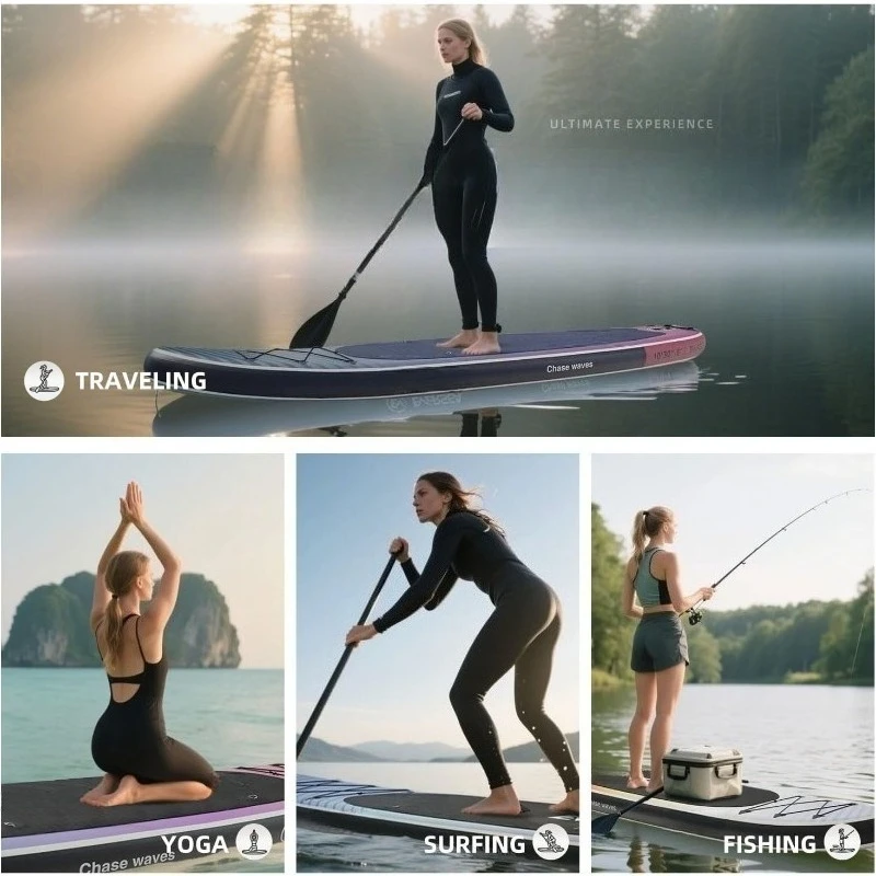 Stand-Up Paddle Boards – Disponibile Paddle Board gonfiabile da 32"/33"/34" di larghezza con accessori SUP, supporto per fotocamera, Bas
