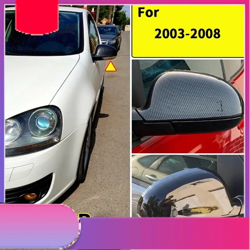 

Car Rear View Mirror Cover Side Mirror Cover Cap For Golf 5 MK5 2003-2009 Accessories-Y79A