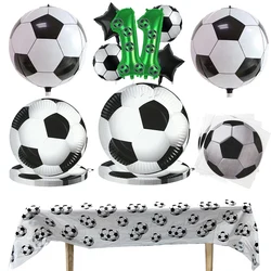 Soccer Party Disposable Tableware Paper Plates Cups Napkins Football Party Supplies Soccer Birthday Party Decoration