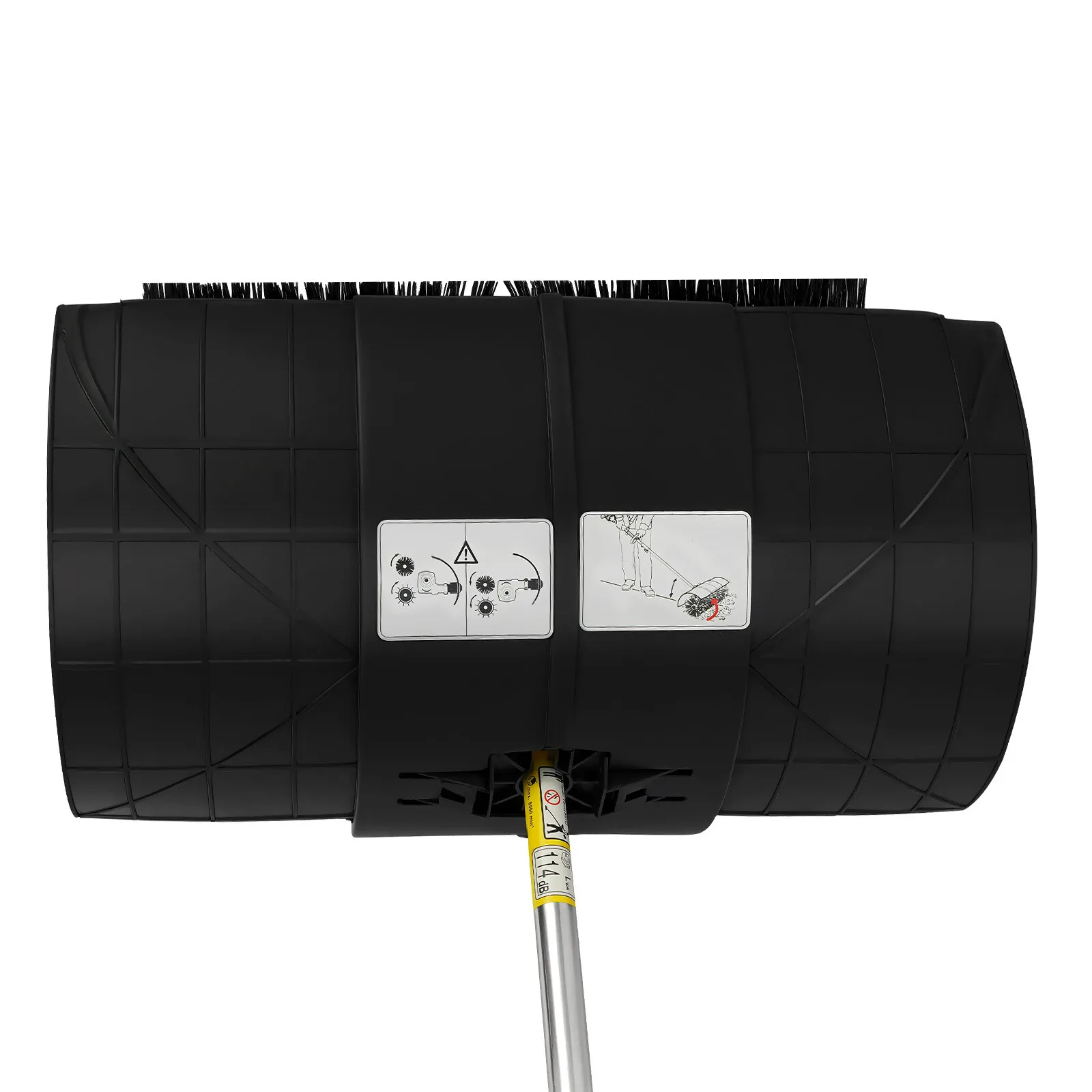 52CC Heavy Duty Handheld Gas Power Sweeper (2-3HP) - Clears Snow, Dirt, Leaves from Driveways, Walkways & Turf