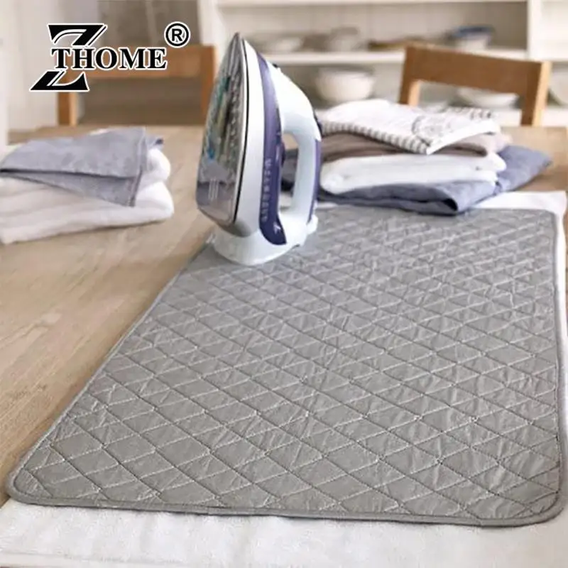 Table Top Ironing Mat Laundry Pad Portable Travel Clothes Protector Board Press Heat Blanket Iron Board Alternative Cover