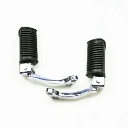 Motorcycle Front Footpegs Footrests Pedals For Suzuki GN125 GN-125 Cruiser Chopper