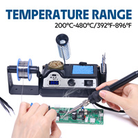 WEP Digital Soldering Station Portable LED Screen Adjustable Tmeperature For SMD PCB Repair Tool, Local Delivery US UK AU DE FR