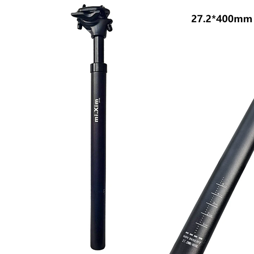

27 2/30 9/31 6mm Spring Shock Absorber Seatpost for E Bikes and Mountain Bikes 400mm Length with Adjustable Settings