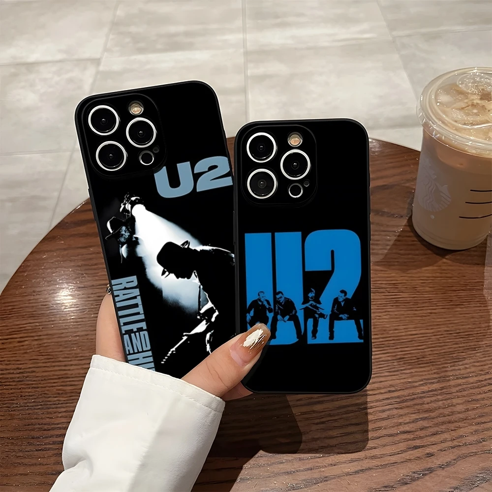 Band U2 Retro Handyhülle für iPhone 18 Pro Max 14 12 16 15 Plus 17 Pro Max 13 Pro 11 Xr X Xs Plus Rückseite