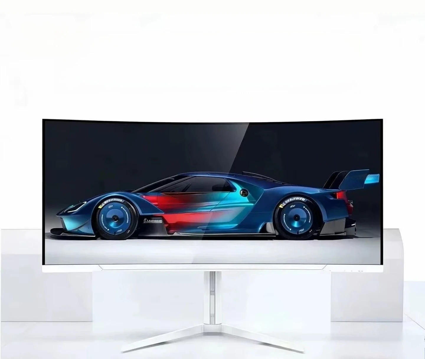 34 Inch Curved Ultrawide Gaming Monitor 3440×1440 165Hz HVA Screen Built-in Speaker FreeSync