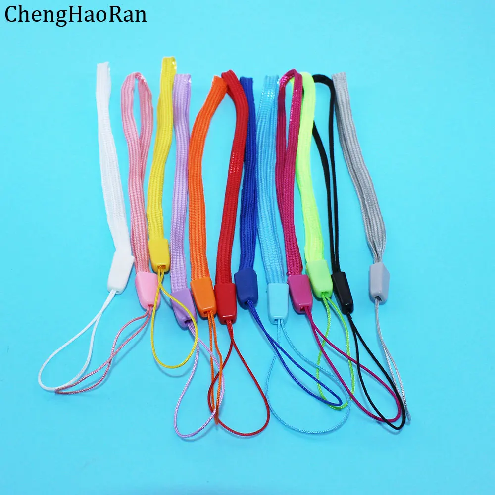 1PCS Colorful Hand Wrist Lanyard Strap String For MP3 4 USB Flash Drive key Keychain ID Badge Holder Mobile Phone Lanyard 18.5cm