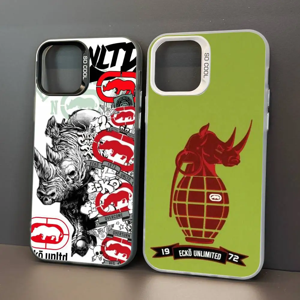 حافظة هاتف عصرية رائعة E-Ecko U-Unltd لهاتف Apple 11 12 13 14 15 16Pro Max Plus حافظة هاتف متقدمة للحماية