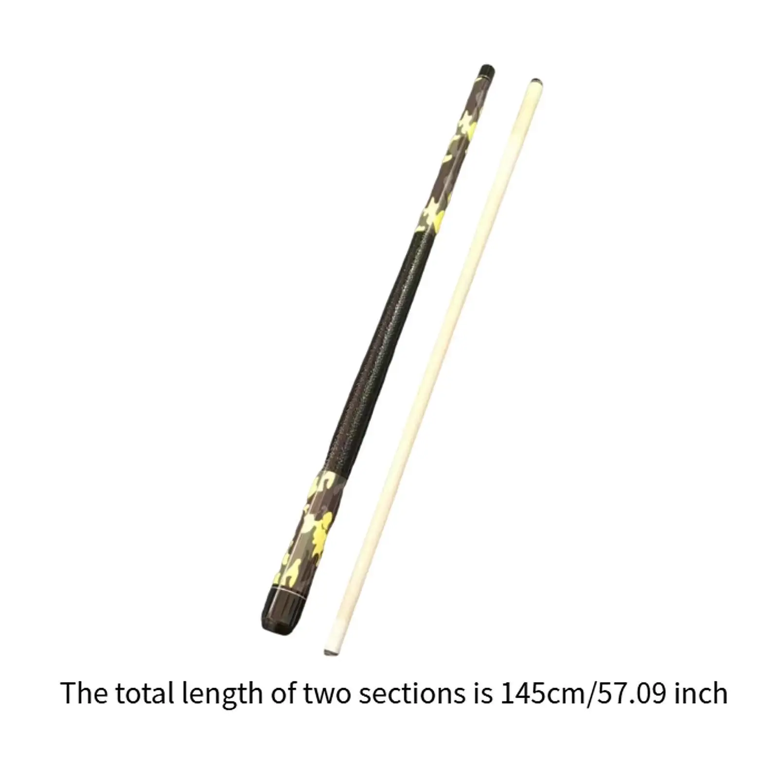 Billiard Cue Pool Cue Wooden Portable 2 Sections Length 57