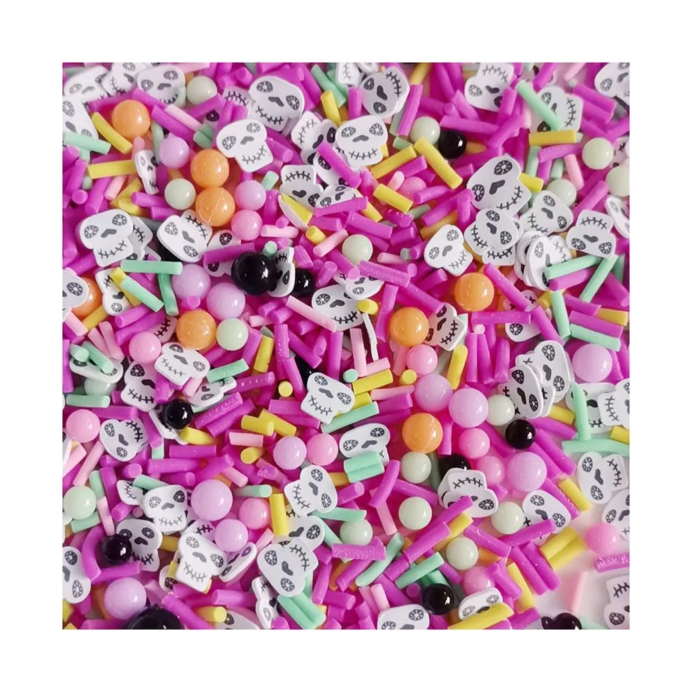 Halloween Slices Mixed Ghost Polymer Clay Sprinkles for Slime Filling Accessories DIY  Crafts Making
