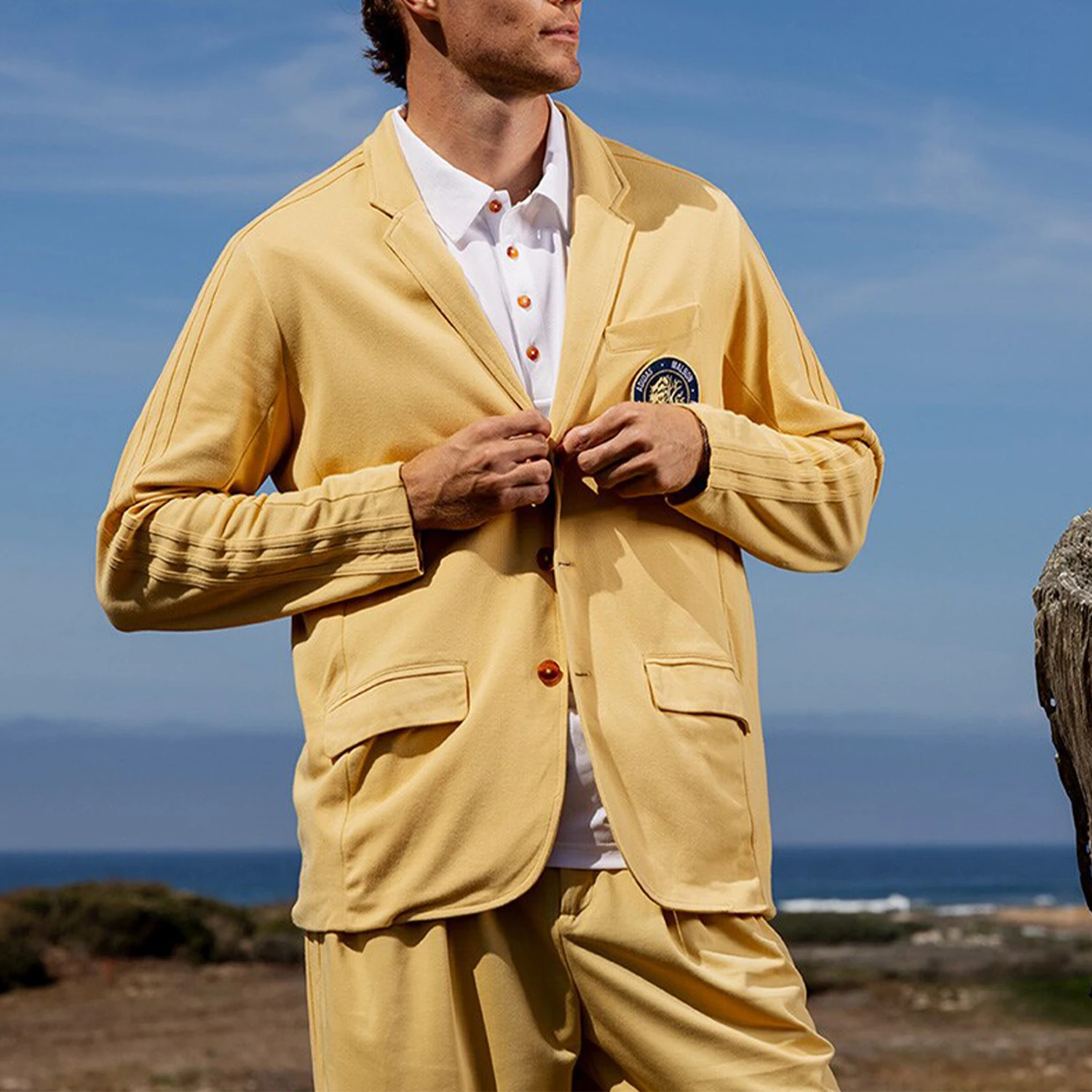 

Adidas Official Genuine Collaboration Men's Golf Casual Suit Jacket IP9224