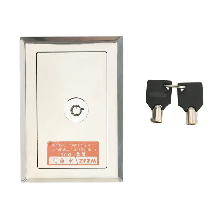 【FEEL THE DIFFERENCE 】4X Garage Door Opener, Electric Door Roll Switch Lock Box, Surface Mounted Concealed Button Switch B