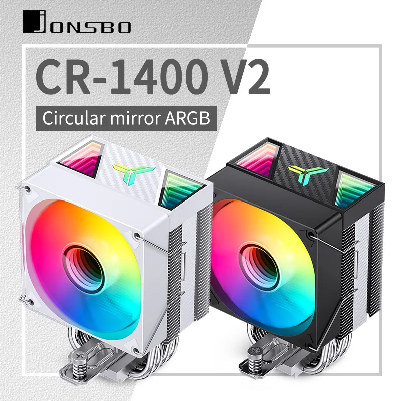 Jonsbo CR 1400 V2 CPU Cooler ARGB Quiet Fan 4 Heat Pipes Air Radiator dla LGA1700 1200 115X AM4 AM5 PC Processor Heatsink Cooler