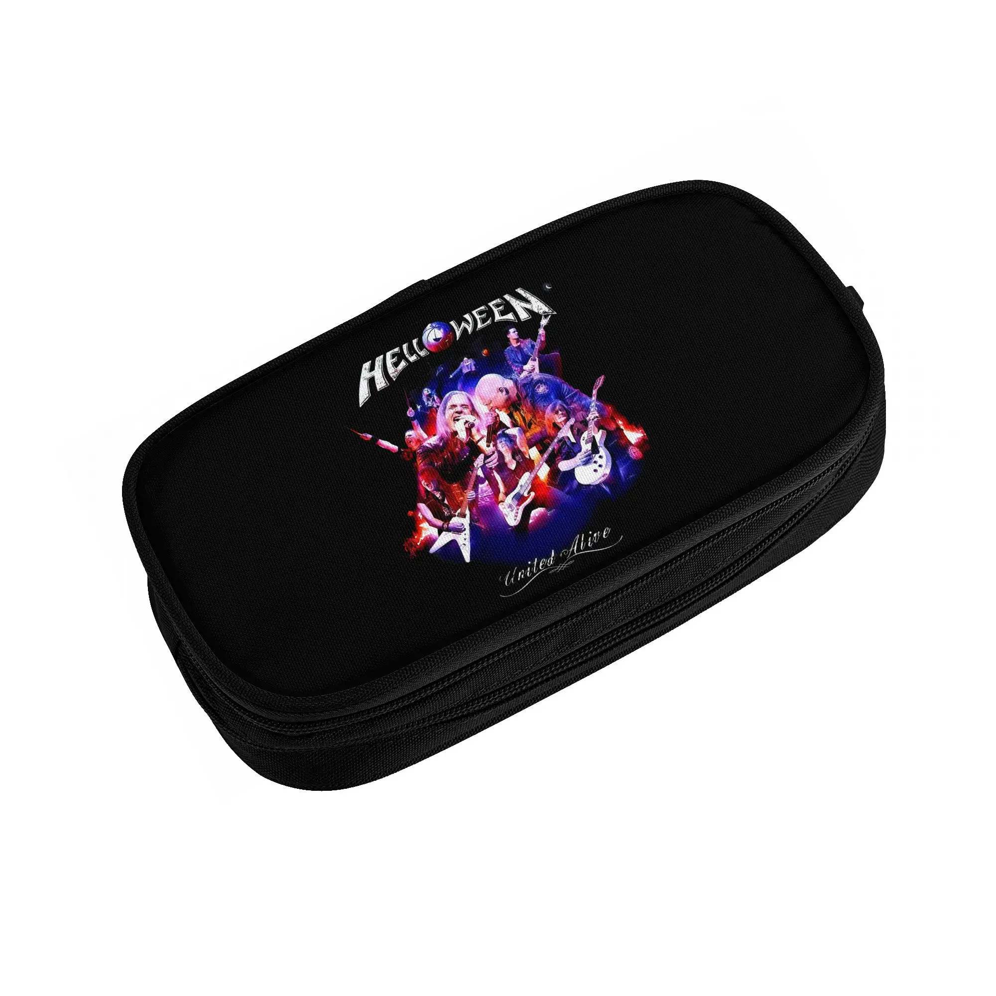 German Power Heavy Metal Band Helloween  Kawaii Pencil Cases Girls Boys Large Capacity  Pencil Box School Accessories