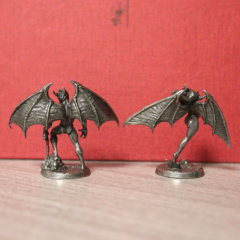 Abyss Demon Fighting Soldiers Man Woman Model Figurines Miniatures Desktop Toy Ornaments Vintage Decorations Crafts Accessories