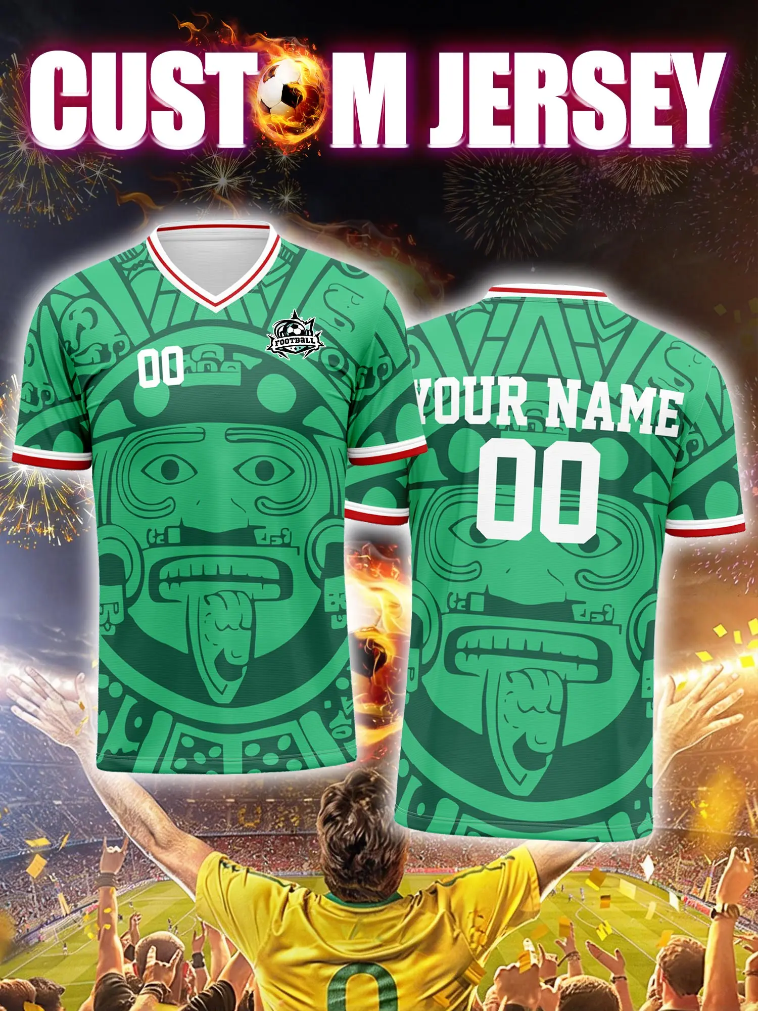 

Футболка для футбола с индивидуальным изображением, номером и именем, ретро-винтажная классическая коллекционная футболка для фанатов.