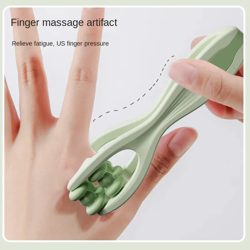 Upgrade Double Roller Finger Massager Hand Joint Pain Tiger Mouth Acupressure Mouse Hand Slim Hand Trainer