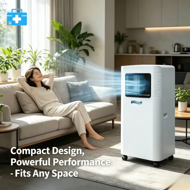Mini Portable 9000BTU Electric LED Display Portable Air Conditioner with Remote Control Home Office RV Outdoor Use New