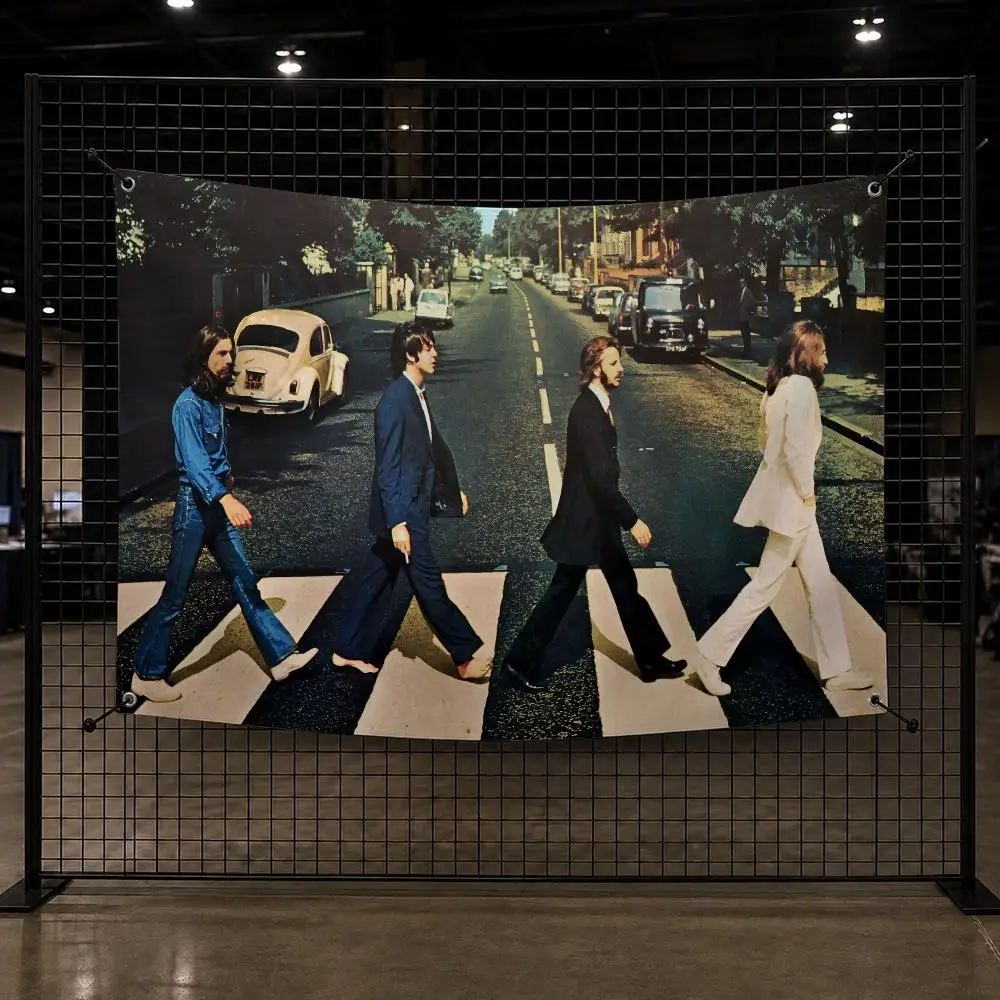 The B-Beatles Band Rock Flags Custom Wall Hanging Background Art Banner For Bedroom Home Living Room Outdoor Decor