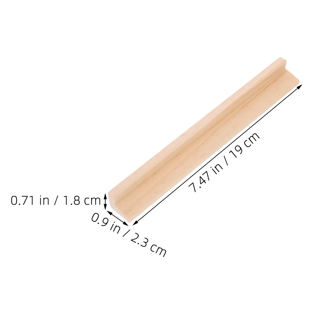 20Pcs Wooden Domino Base Stand for Mexican Train Board Games Tile Holder DIY Letter Display Rack Stylish Minimalist Game