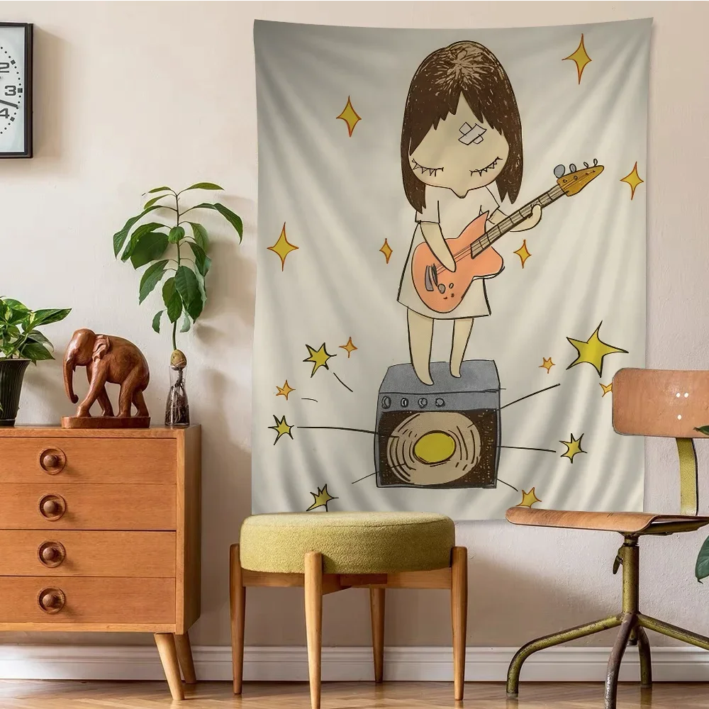 Yoshitomo Nara Dream Doll Anime Tapestry Art Science Fiction Room Home Decor Wall Art Decor