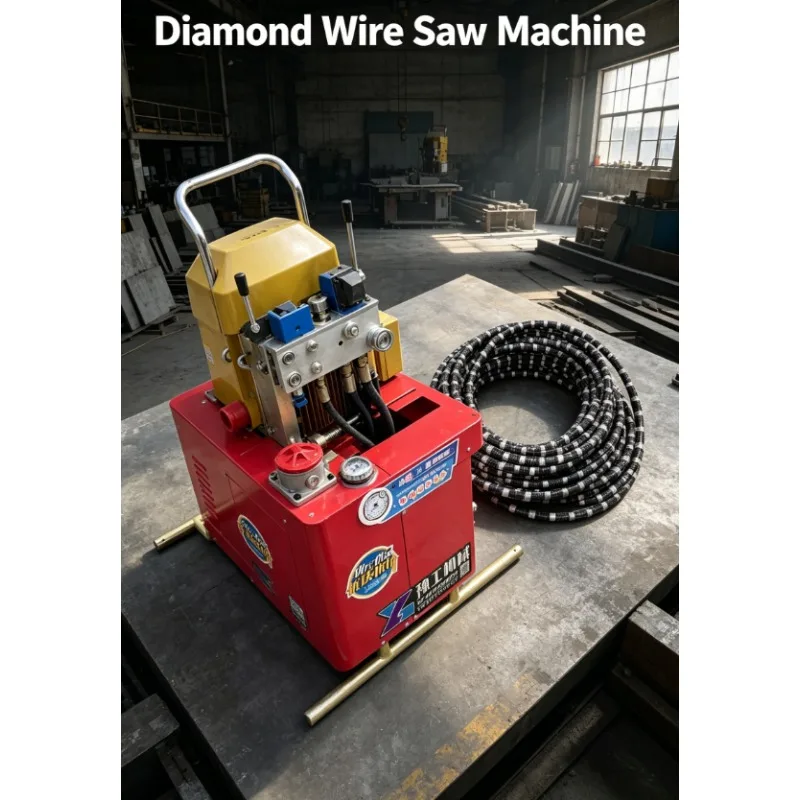 Hydraulic Diamond Wire Rope Saw Diamond Wire Saw For Cutting Reinforced Concrete