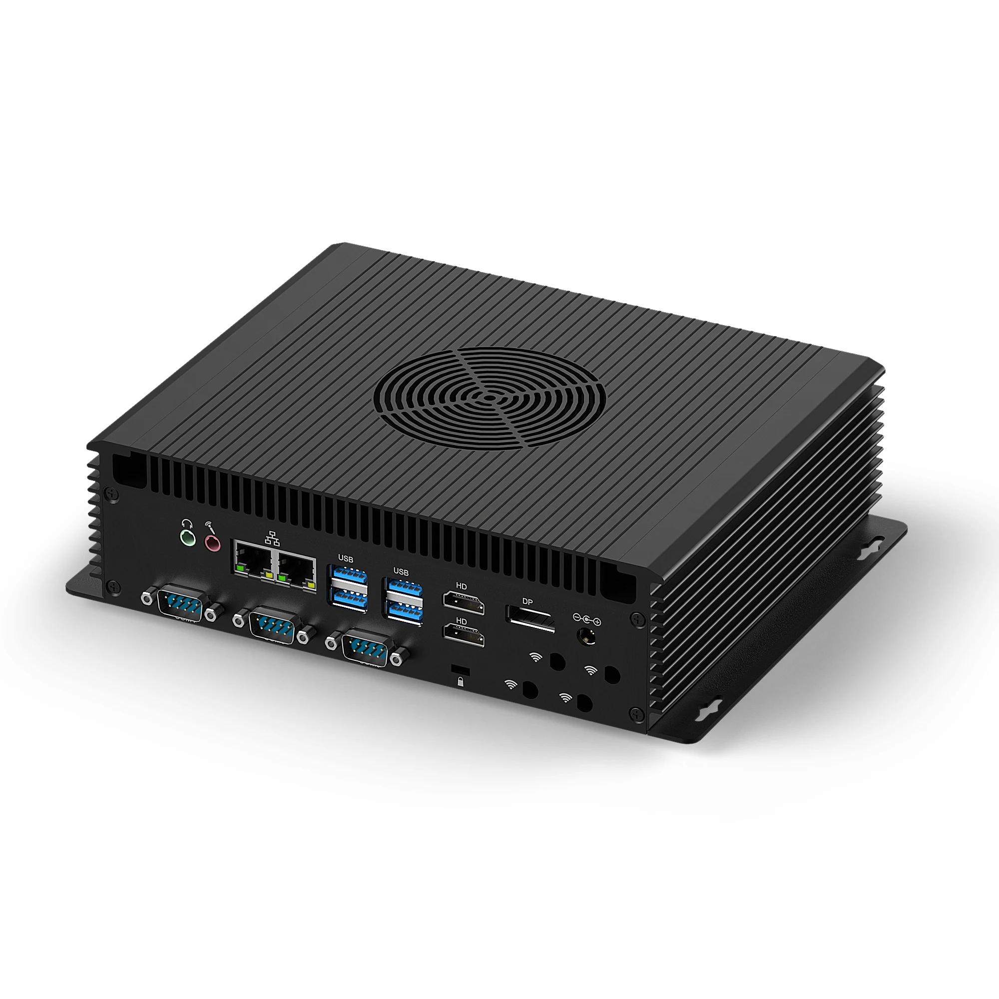 2025 New H4 i5 1235U Factory Price 6 COM 8 USB HD Industrial Mini PC Extreme Cooling Win11 Desktop Computer