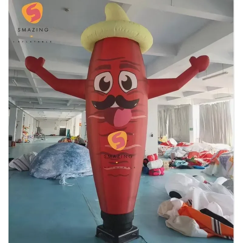 Customized outdoor inflatable advertising humanoid model, 10-12 feet high, customizable colors and logos to effectively