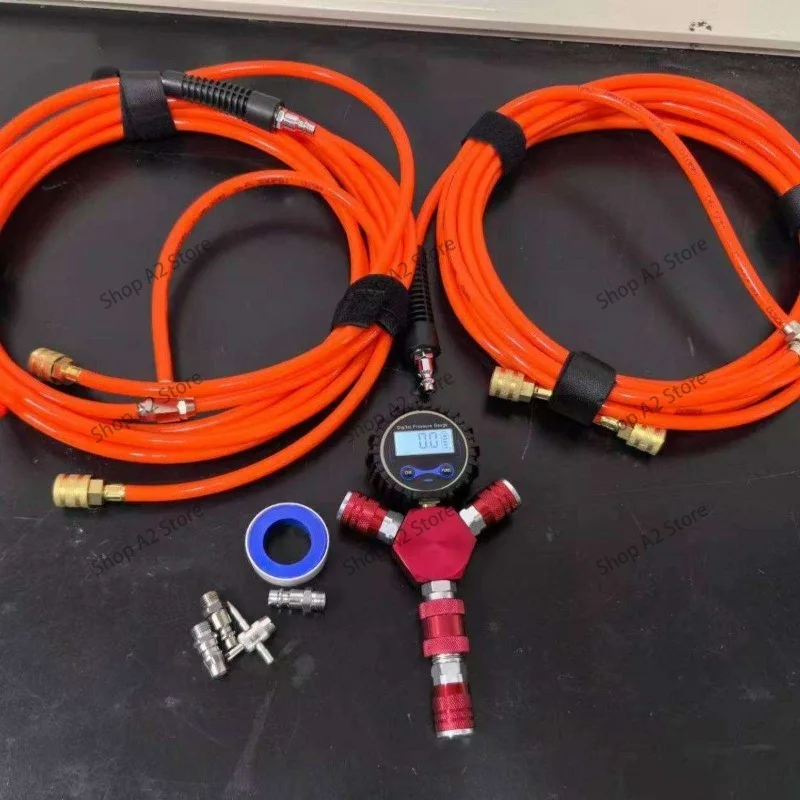 Intelligent 4‑Way Tire Inflation Deflation Hose, Off‑Road Vehicle Air Pump Accessory Desert Equipment