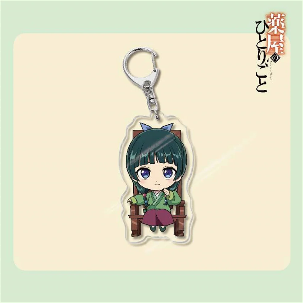 Cartoon Peripheral Anime The Apothecary Diaries Hitorigoto Keychain Acrylic Figure Maomao Gao Shun Li Bai Key Chain For Friends