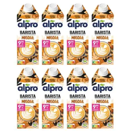 Alpro Coffee Barista-Calcium Juego de bebidas de almendras 8x750 ml