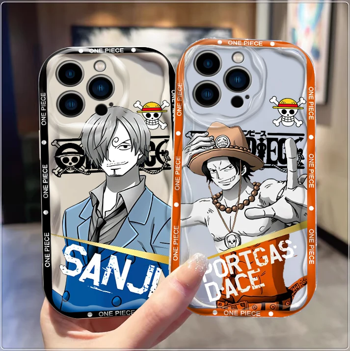 One Piece Nami Usopp Cute For Apple iPhone 15 14 13 12 11 XS XR X Pro Max Plus Wave Oil Soft Phone Case