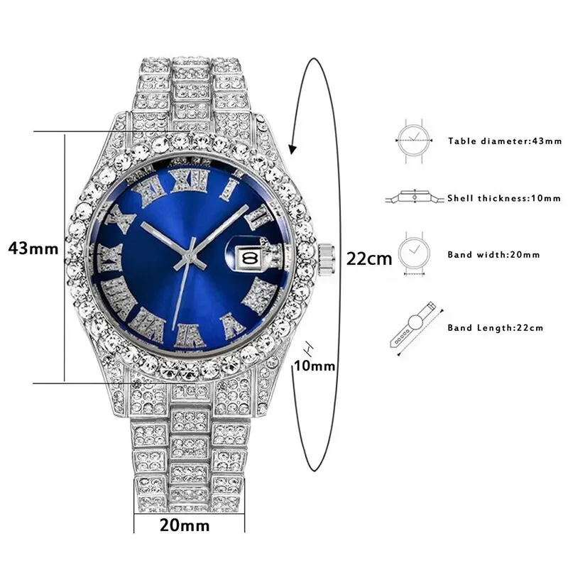 Fashion Men Watches Luxury Mens Watches Calendar Date Simple Fashion Men Wrist Watches Bracelet Clock