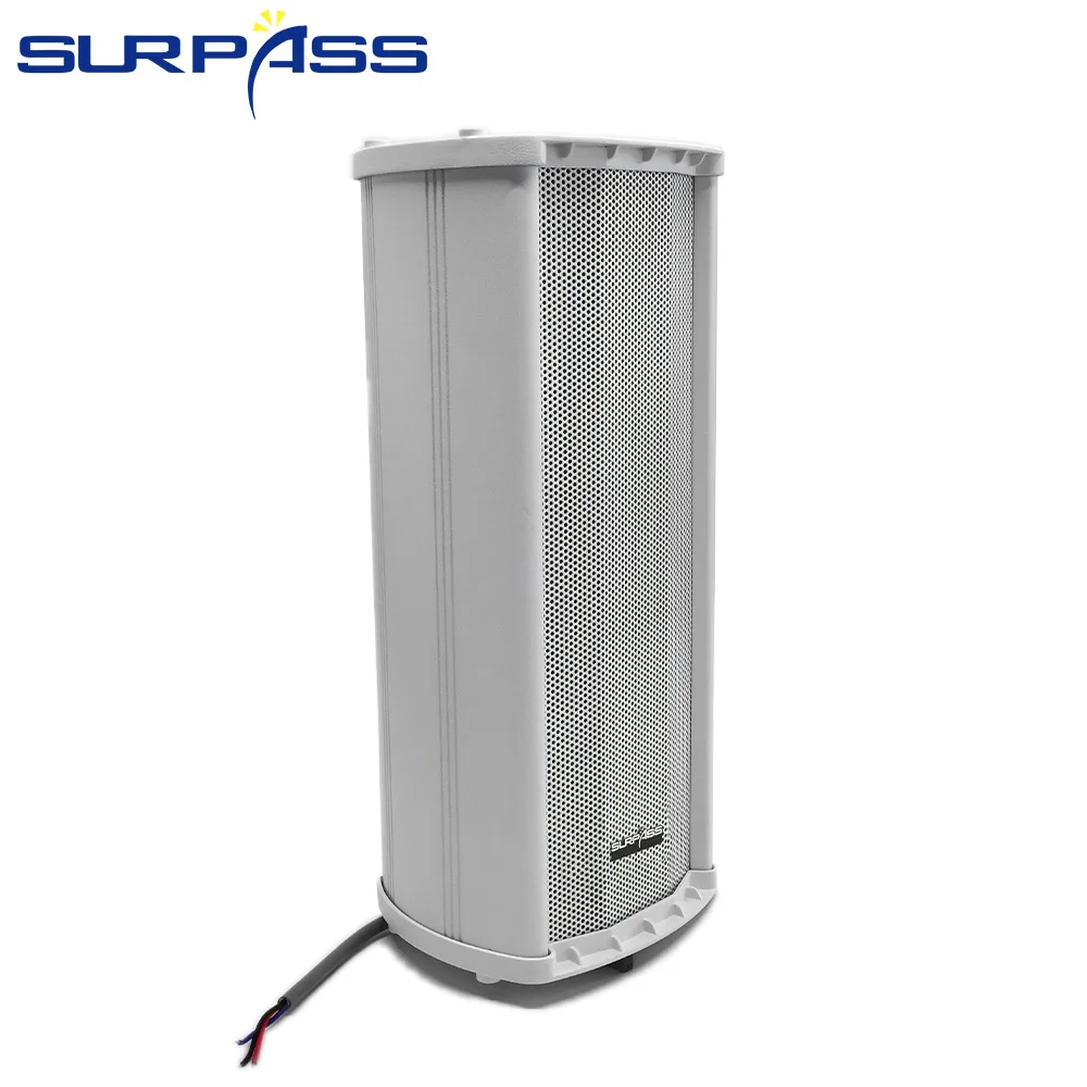 Large Outdoor Speaker Waterproof Wall Mount Speaker 70V/100V Audio Sound Column PA System for Supermarket Playground Station